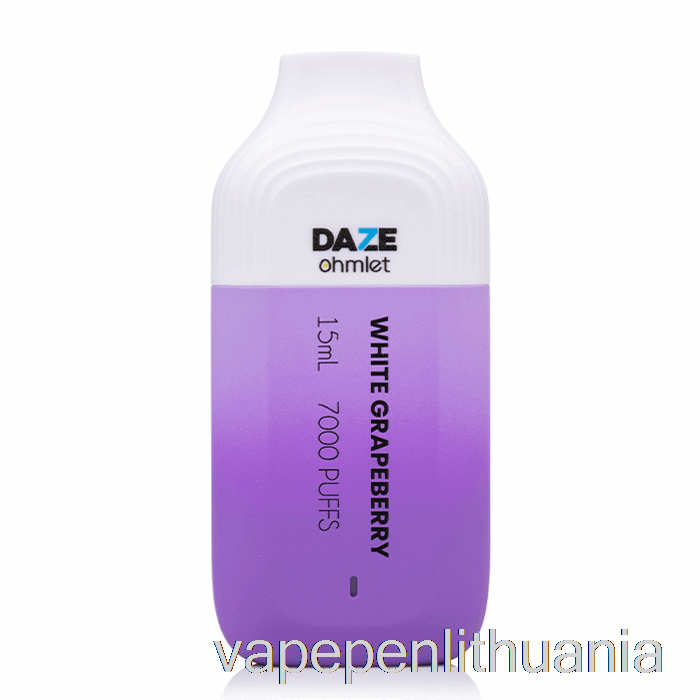 7 Daze Ohmlet 7000 Vienkartinis Baltųjų Vynuogių Vape Skystis